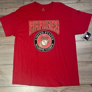 United States Marines Red Short Sleeve Mens XL T-Shirt NWT